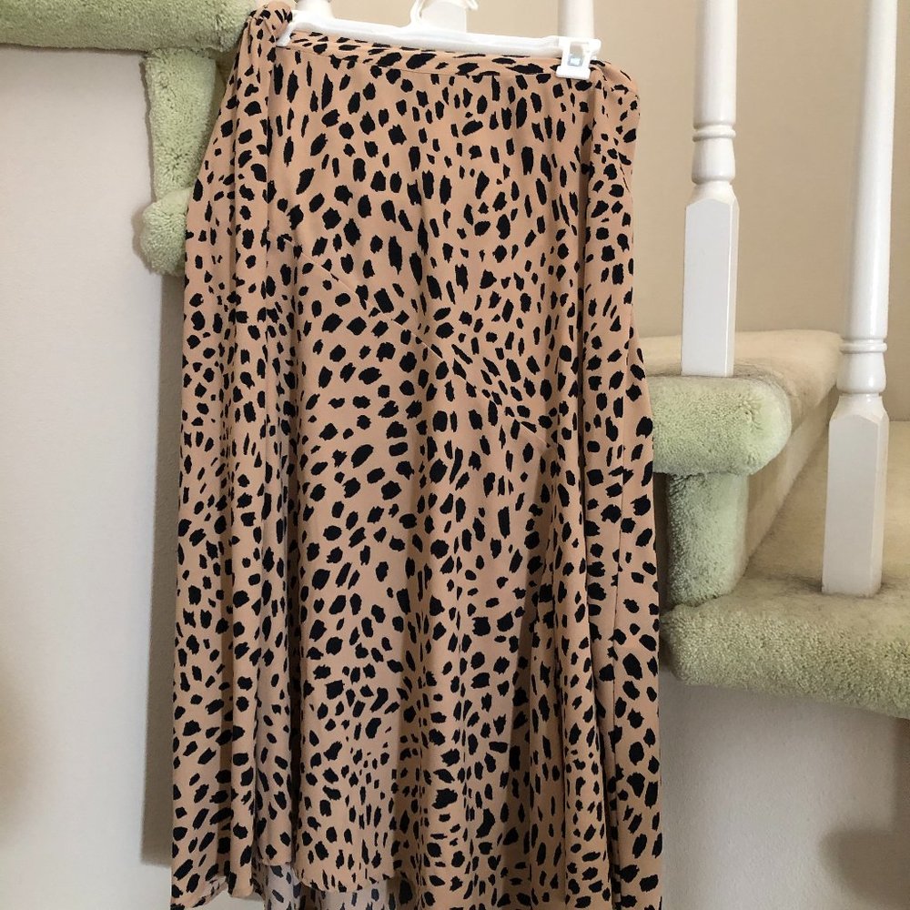 Ap. 9 Cheetah Print Skirt - Medium